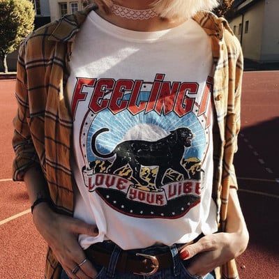 sunfiz Kawaii The Kitten Club Moteriški marškinėliai Gatvės drabužiai balti medvilniniai trumpomis rankovėmis moteriški Oversized grafiniai marškinėliai Mieli Grunge viršutiniai drabužiai