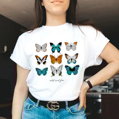 sunfiz Kawaii The Kitten Club Moteriški marškinėliai Gatvės drabužiai balti medvilniniai trumpomis rankovėmis moteriški Oversized grafiniai marškinėliai Mieli Grunge viršutiniai drabužiai