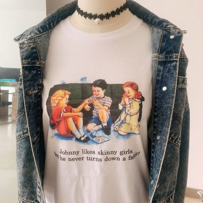 sunfiz Kawaii The Kitten Club Moteriški marškinėliai Gatvės drabužiai balti medvilniniai trumpomis rankovėmis moteriški Oversized grafiniai marškinėliai Mieli Grunge viršutiniai drabužiai