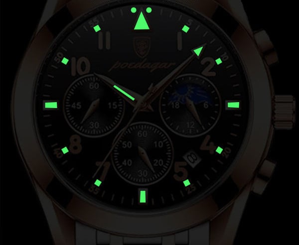 Metallist ja ökonahast rihmaga meeste käekell