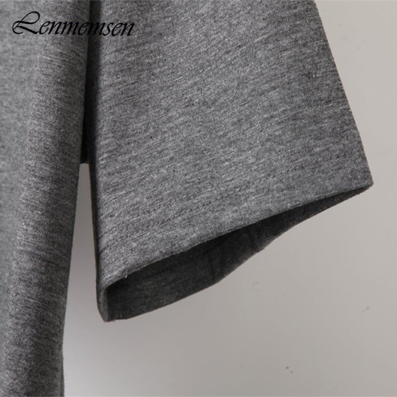 „Lenmemsen“ madingi marškinėliai, moteriški vasariniai laisvi trumpomis rankovėmis, 100 % medvilnės marškinėliai, moteriški laisvalaikio estetiniai, grafiški juodi viršutiniai drabužiai