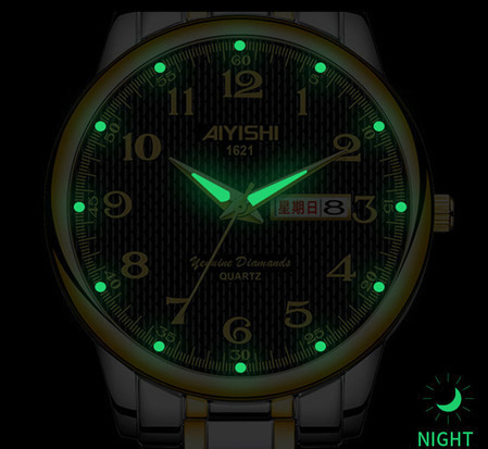 Elegáns, rozsdamentes acél férfi karóra