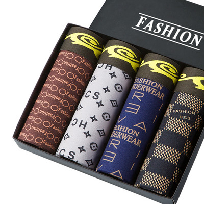 Chiloți pentru bărbați Boxer de imprimare Lenjerie de corp pentru bărbați Pachet Boxeri pentru bărbați Lenjerie de corp de marca Chiloți pentru bărbați Reducere caldă Boxershorts pentru bărbați