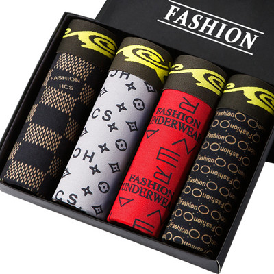 Chiloți pentru bărbați Boxer de imprimare Lenjerie de corp pentru bărbați Pachet Boxeri pentru bărbați Lenjerie de corp de marca Chiloți pentru bărbați Reducere caldă Boxershorts pentru bărbați