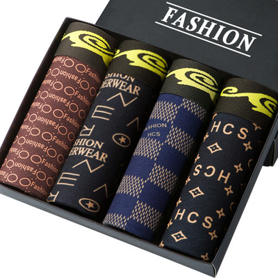 Chiloți pentru bărbați Boxer de imprimare Lenjerie de corp pentru bărbați Pachet Boxeri pentru bărbați Lenjerie de corp de marca Chiloți pentru bărbați Reducere caldă Boxershorts pentru bărbați