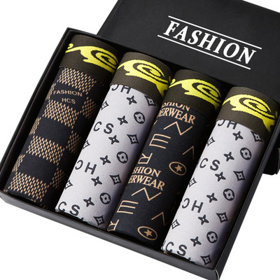 Chiloți pentru bărbați Boxer de imprimare Lenjerie de corp pentru bărbați Pachet Boxeri pentru bărbați Lenjerie de corp de marca Chiloți pentru bărbați Reducere caldă Boxershorts pentru bărbați