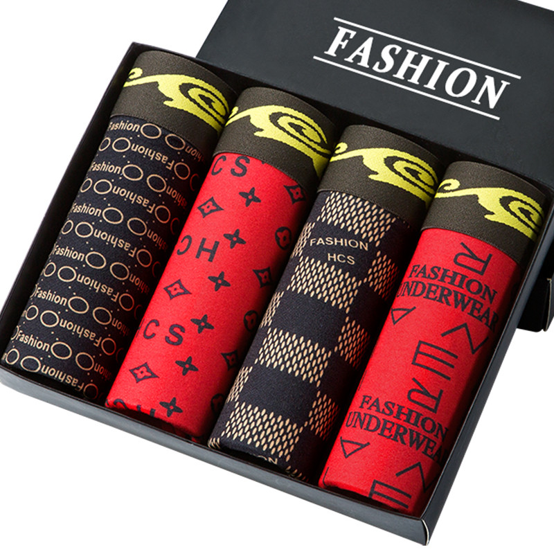 Chiloți pentru bărbați Boxer de imprimare Lenjerie de corp pentru bărbați Pachet Boxeri pentru bărbați Lenjerie de corp de marca Chiloți pentru bărbați Reducere caldă Boxershorts pentru bărbați