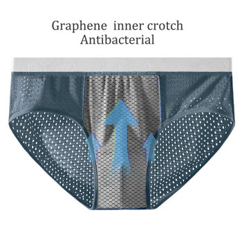 5PCS/Lot Mesh Hole Graphene ανδρικά σλιπ ανδρικά σλιπ εσώρουχα ανδρικά σέξι εσώρουχα ανδρικά σλιπ ανδρικά εσώρουχα σέξι ανδρικά