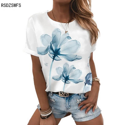 SUPERNATURAL Tricou cu mânecă scurtă pentru femei, imprimare 3D, cu mâneci scurte, la modă de vară, lejer, moale, cu gât rotund, tricouri pentru damă.