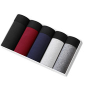 Vyriški apatiniai bokseriai medvilniniai vyriški apatiniai drabužiai, kvėpuojantys tvirti bokseriai Vyriški bokseriai apatinės kelnės bokseris, 5 vnt. / pak.