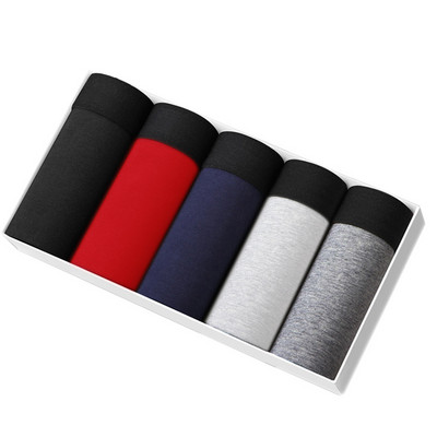 Vyriški apatiniai bokseriai medvilniniai vyriški apatiniai drabužiai, kvėpuojantys tvirti bokseriai Vyriški bokseriai apatinės kelnės bokseris, 5 vnt. / pak.