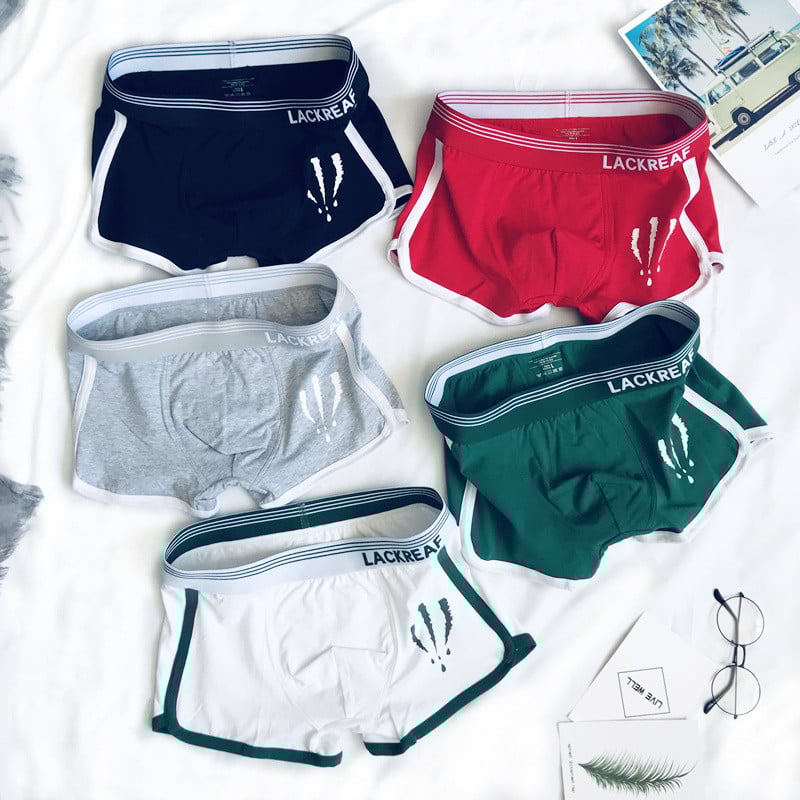 1 vnt Vyriški bokseriniai šortai Vienspalviai vyriški apatiniai medvilniniai kvėpuojantys madingi vyriški kelnaitės Patogios sportinės apatinės kelnės 2020 m. Nauja