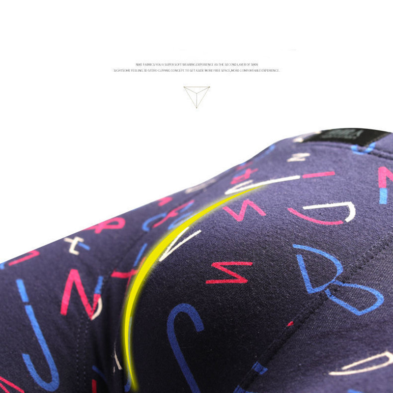 5 tk/partii bokserid meeste aluspesu puuvillased aluspüksid mugavad hingavad meeste pagasiruumi U kumerad trükiga aluspüksid kõrge kvaliteediga