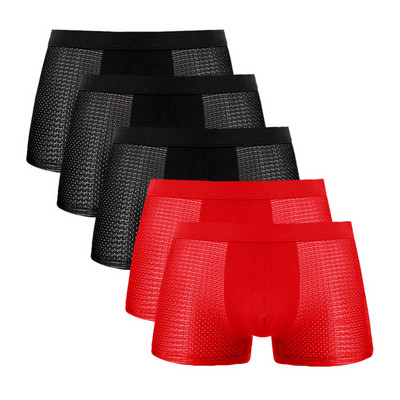 5PCS/Lot 8XL Mesh Hole Muško donje rublje Boksačice Muške boksačice Donje rublje Muške boksačice za muškarce Donje rublje Bokserice Muške boksačice Muške gaćice