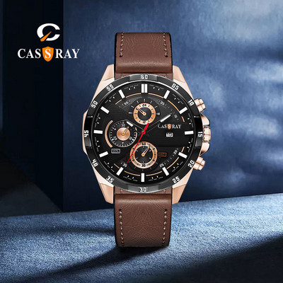 Vyriškas laisvalaikio sportinis laikrodis su šviečiančiomis rodyklėmis