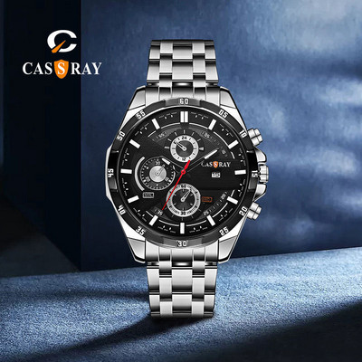 Vyriškas laisvalaikio sportinis laikrodis su šviečiančiomis rodyklėmis