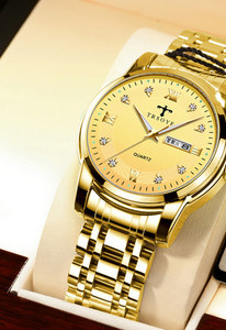 Világító férfi karóra ezüst és arany színben