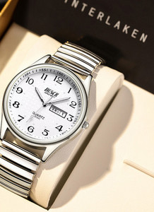 Világító férfi karóra ezüst és arany színben