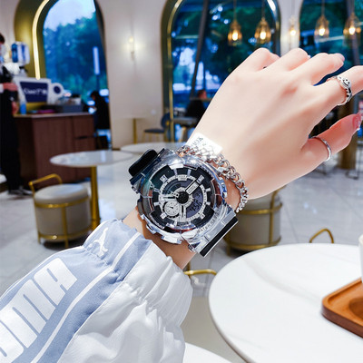 Paprastas vyriškas laikrodis su kalendoriumi ir žadintuvu