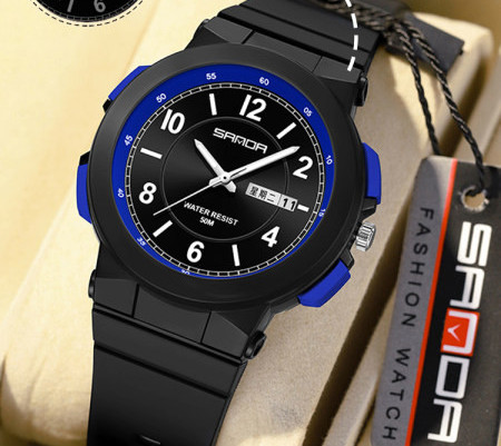 Sportinis laikrodis su silikonine apyranke