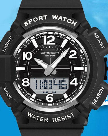 Gumi sportóra világító mutatókkal