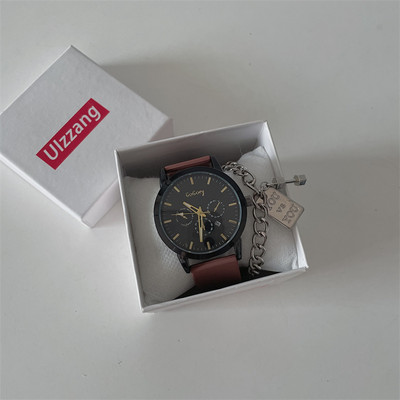 Apvalus ciferblatas vyriškas laisvalaikio laikrodis