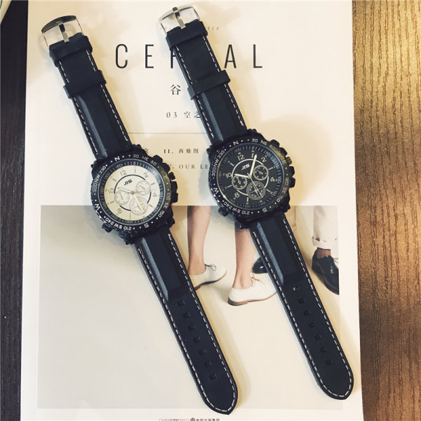 Apvalus ciferblatas vyriškas laisvalaikio laikrodis