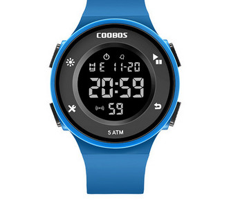 Muški elektronički svjetleći sat sa silikonskim remenom