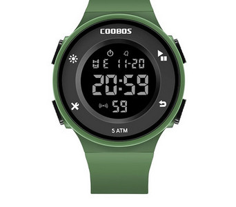 Muški elektronički svjetleći sat sa silikonskim remenom