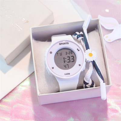 Muški elektronički svjetleći sat sa silikonskim remenom