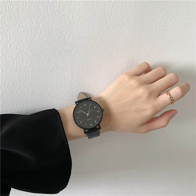 Modernus vyriškas laikrodis su eko odos apyranke