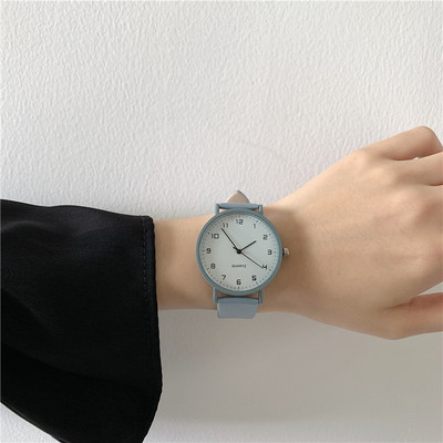 Modernus vyriškas laikrodis su eko odos apyranke