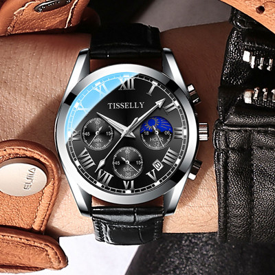 Világító férfi karóra fém szíjjal