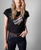 Hot Diamond Heart Decor Ženska majica kratkih rukava 2022., nova ljetna ženska modna majica s O-izrezom, ležerna, prikladna majica