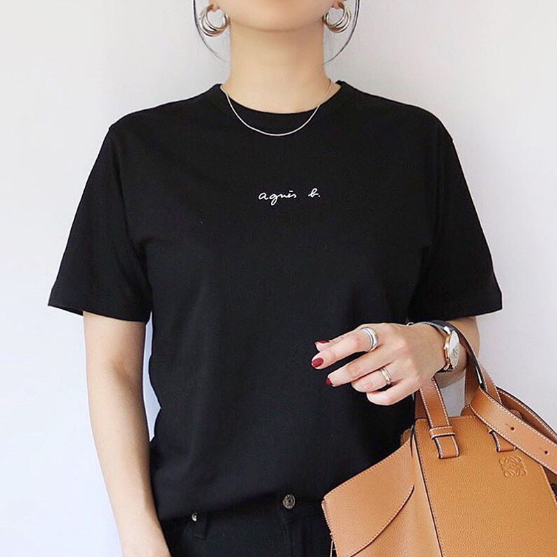 Moteriški laisvi studentiški drabužiai Moteriški viršutiniai marškinėliai Ankstyvas pavasaris Moterų vasaros korėjiečių nauji marškinėliai trumpomis rankovėmis