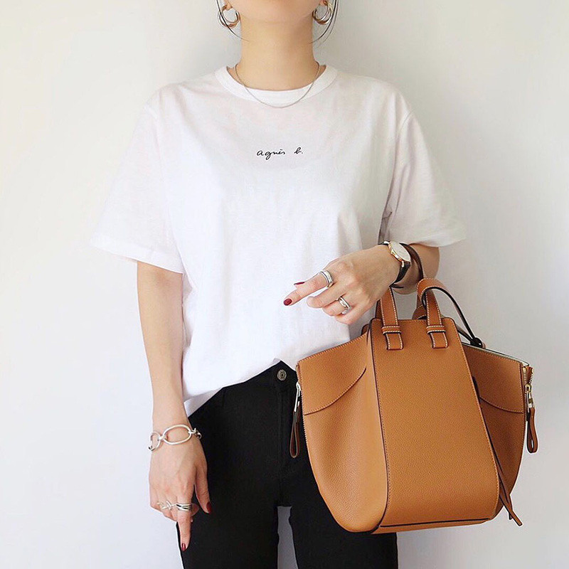 Moteriški laisvi studentiški drabužiai Moteriški viršutiniai marškinėliai Ankstyvas pavasaris Moterų vasaros korėjiečių nauji marškinėliai trumpomis rankovėmis