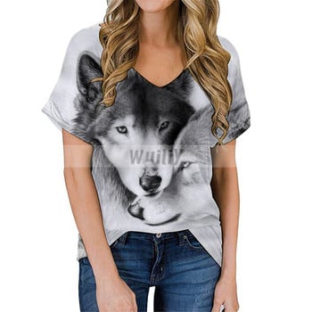 Γυναικείο μπλουζάκι σκίουρος Lovely graphic T-shirt Animal 3D print Βαμβακερό πουκάμισο με λαιμόκοψη χαριτωμένα μπλουζάκια για κορίτσια για κατοικίδια μπλουζάκια