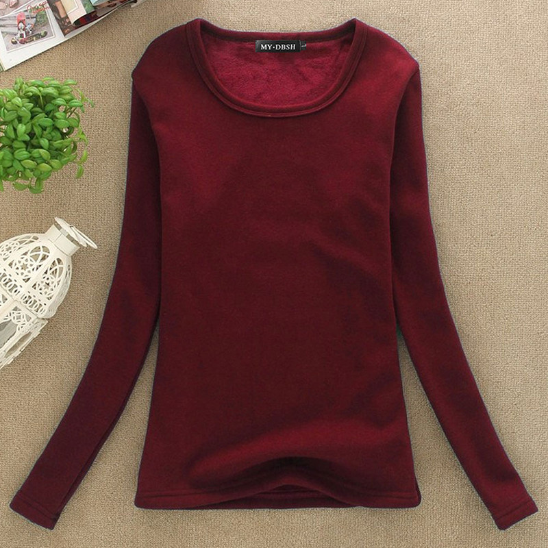 Ženske zimske uske majice Ženske debele termo majice Tople baršunaste majice Žensko dugo donje rublje Majice Veličina 4XL