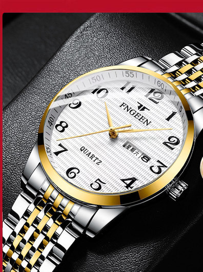 Vīriešu ikdienas pulkstenis ar metāla siksniņu