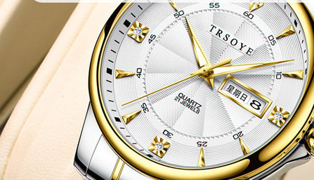 Vīriešu ikdienas pulkstenis ar metāla siksniņu