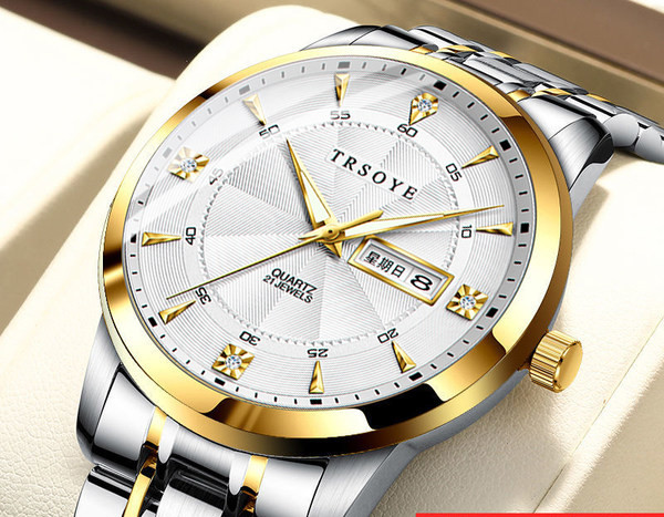 Vīriešu ikdienas pulkstenis ar metāla siksniņu