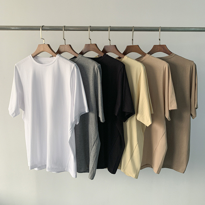 Moteriški medvilniniai laisvi marškinėliai trumpomis rankovėmis Moteriški marškinėliai trumpomis rankovėmis, paprasti moteriški marškinėliai, 2021 m. populiariausi naujiena