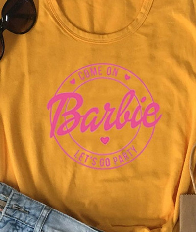 ateik, mano brangieji, „Lets Go Party“ marškiniai. Mieli Pink Harajuku Little print, 100% medvilnė Gimtadienio moters marškinėliai. padovanojo jai Dovaną.