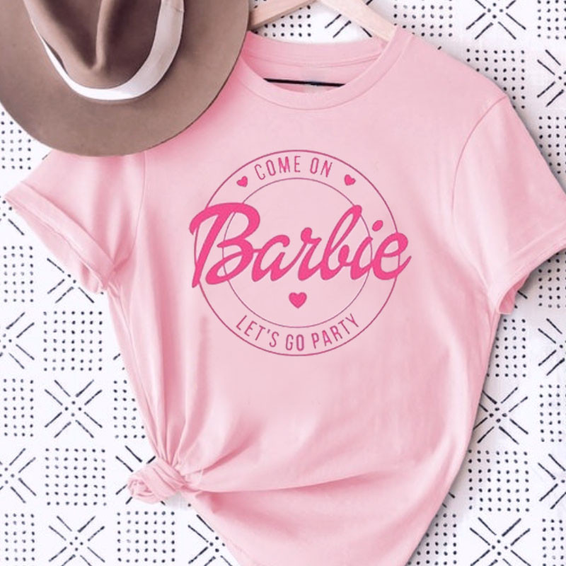 ateik, mano brangieji, „Lets Go Party“ marškiniai. Mieli Pink Harajuku Little print, 100% medvilnė Gimtadienio moters marškinėliai. padovanojo jai Dovaną.