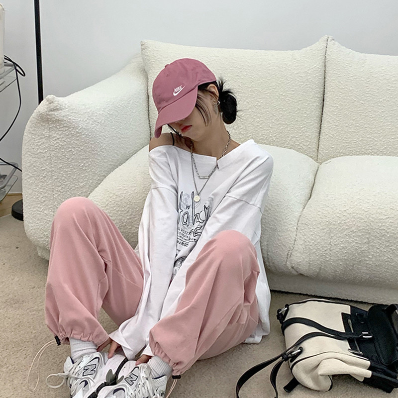 Y2K póló Fairy Grunge 2021 Vintage betűvel nyomtatott felsők, fekete őszi váll nélkül hosszú ujjú koreai póló, bő Harajuku ing