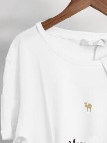 2022 m. pavasaris vasara Naujo stiliaus moteriški raštais marginti medvilniniai marškinėliai trumpomis rankovėmis