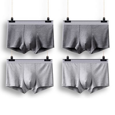 Bokseris Vyriškos kelnaitės Vyriškos apatinės kelnaitės Bokseriai Kvėpuojantis seksualus vyras Bokseris solidžios apatinės kelnaitės Patogios didelio dydžio boksinės šortai L-5XL