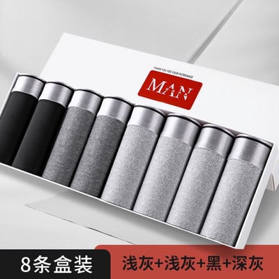 Bokseris Vyriškos kelnaitės Vyriškos apatinės kelnaitės Bokseriai Kvėpuojantis seksualus vyras Bokseris solidžios apatinės kelnaitės Patogios didelio dydžio boksinės šortai L-5XL