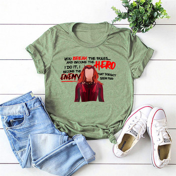 Vintage Scarlet πουκάμισο μάγισσα Chaos Magic Wanda Maximoff T-Shirt Multiverse of Madness Retro Doctor Strange 2022 Funny Sayings Tee