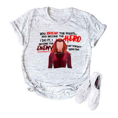 Cămașă de vrăjitoare stacojie de epocă Chaos Magic Wanda Maximoff Tricou Multiverse of Madness Retro Doctor Strange 2022 Funny Sayings Tricou